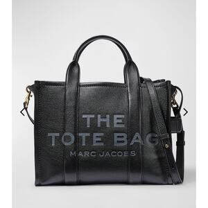 New with Tags Marc Jacobs Black The Leather Medium Tote Bag